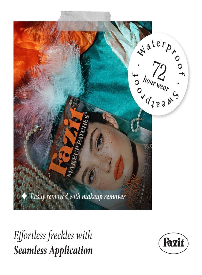 Fazit Makeup Patches - Show Stopping Speckles - Glow Up Make-Up Patches - Cute Glitter Makeup Accessories For Women - Cosmetic Glitter For Face - Image 4